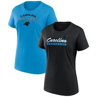 Women's Fanatics Carolina Panthers Risk T-Shirt Combo Pack