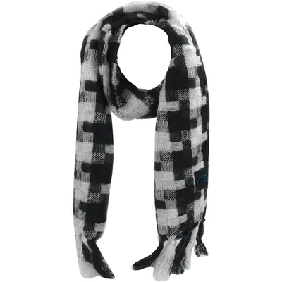 Carolina Panthers FOCO Women's Checkered Woven Blanket Scarf