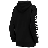 Women's G-III 4Her by Carl Banks Black Carolina Panthers Extra Point Pullover Hoodie