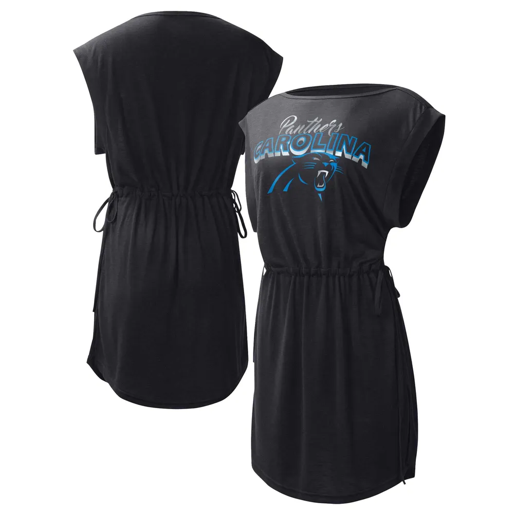 Lids Carolina Panthers G-III 4Her by Carl Banks Women's G.O.A.T. Swimsuit  Cover-Up - Black