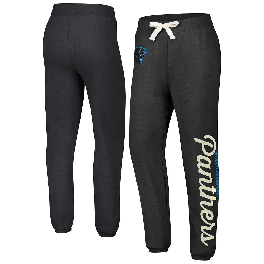 Pantalon en polaire pour femme G-III 4Her by Carl Banks Black Carolina Panthers Scrimmage