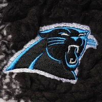 Veste G-III 4Her by Carl Banks Black Carolina Panthers Sherpa à carreaux pour femme