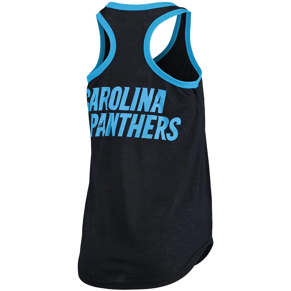 Débardeur Tater G-III 4Her by Carl Banks Black Carolina Panthers pour femme