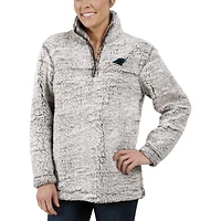 Veste G-III 4Her by Carl Banks grise pour femme des Panthers de la Caroline en sherpa à quart zip