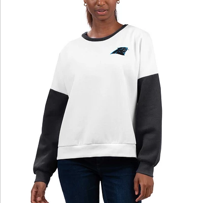 Sweat-shirt blanc Carolina Panthers A-Game G-III 4Her par Carl Banks pour femmes