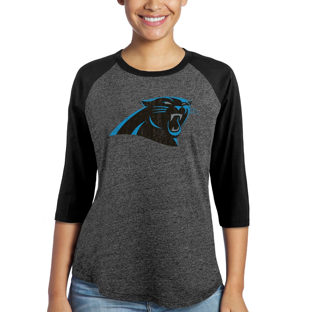 Womens Carolina Panthers Touchdown Tri-Blend T-Shirt