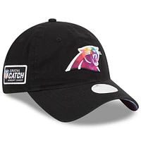 Women's New Era  Black Carolina Panthers 2023 NFL Crucial Catch 9TWENTY Adjustable Hat