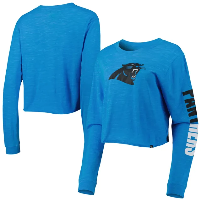 Antigua Carolina Panthers Women's Black/White Play Long Sleeve