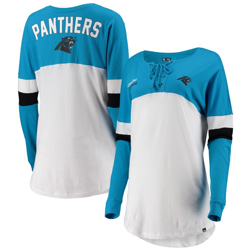 New Era Women's New Era White/Blue Carolina Panthers Athletic