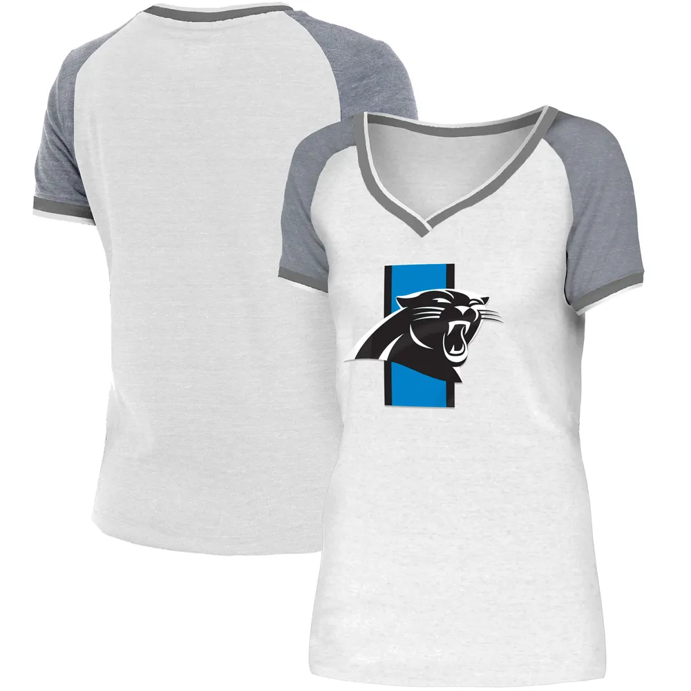 Carolina Panthers New Era Women's Training Camp Raglan V-Neck T