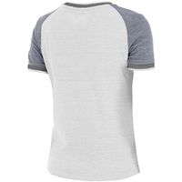 New Era / Women's Carolina Panthers Established V-Neck White T