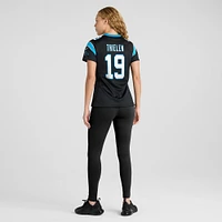 Maillot de joueur match Nike Adam Thielen des Panthers la Caroline noir pour femme