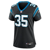 Maillot de match Nike Anthony Brown noir Carolina Panthers pour femme