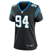 Maillot de match Nike A'Shawn Robinson pour femme, noir, Carolina Panthers