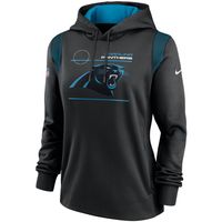 Women's Nike Black Carolina Panthers Sideline Performance Pullover Hoodie