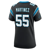 Maillot de match Nike Blake Martinez noir des Panthers la Caroline pour femme