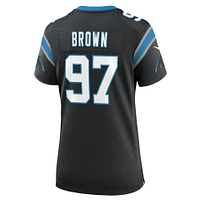 Women's Nike Bobby Brown  Black Carolina Panthers Team Game Jersey