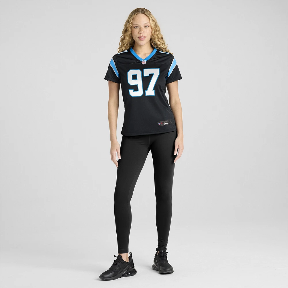 Women's Nike Bobby Brown  Black Carolina Panthers Team Game Jersey