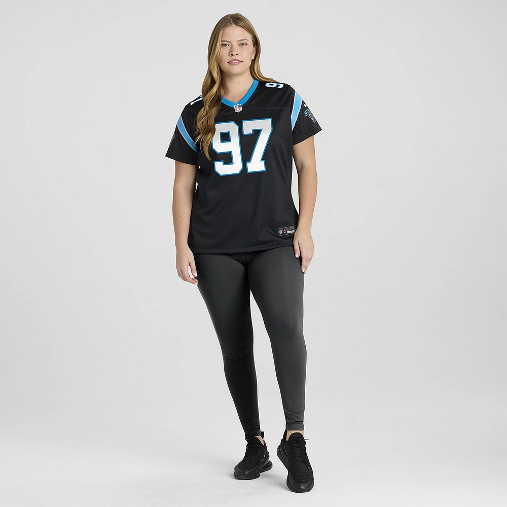 Women's Nike Bobby Brown  Black Carolina Panthers Team Game Jersey