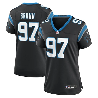 Women's Nike Bobby Brown  Black Carolina Panthers Team Game Jersey