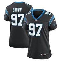 Women's Nike Bobby Brown  Black Carolina Panthers Team Game Jersey