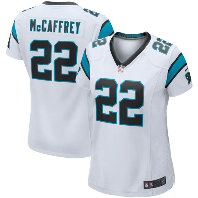 Youth Nike Christian McCaffrey Silver Carolina Panthers Inverted Team Game  Jersey