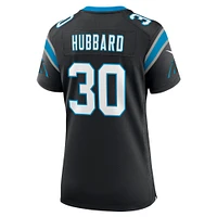 Maillot de match d'équipe Nike Chuba Hubbard Black Carolina Panthers pour femme