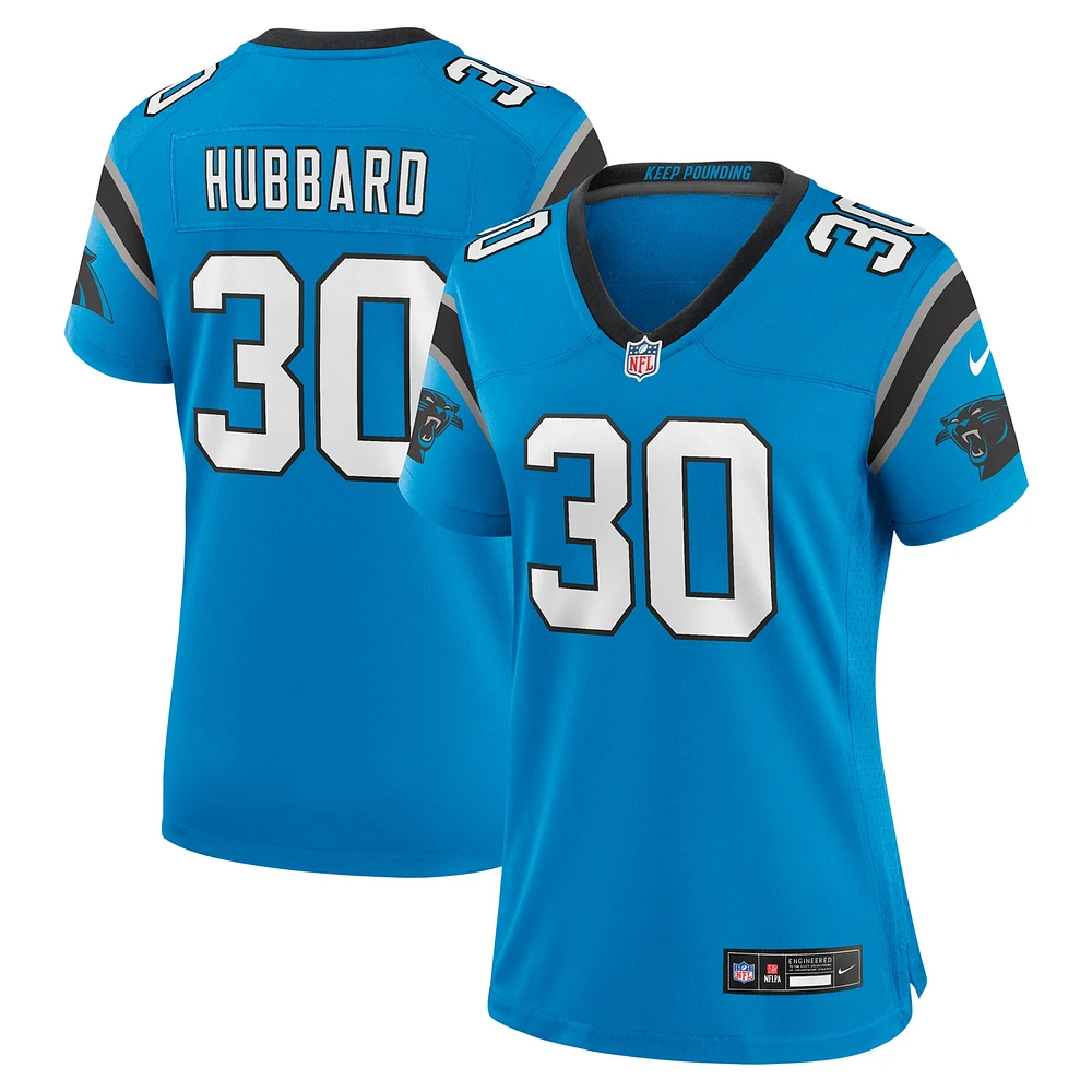 Women's Nike Chuba Hubbard  Blue Carolina Panthers Alternate Game Jersey