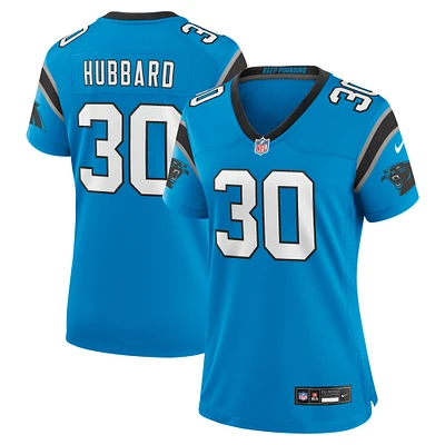 Maillot de match alternatif Nike Chuba Hubbard bleu Carolina Panthers pour femme