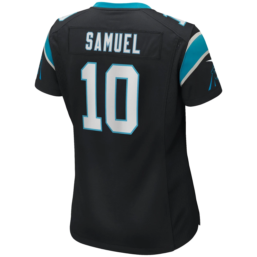 Maillot de match Nike Curtis Samuel des Panthers la Caroline noir pour femme