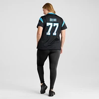 Maillot de match l'équipe Nike Deonte Brown Black Carolina Panthers pour femme