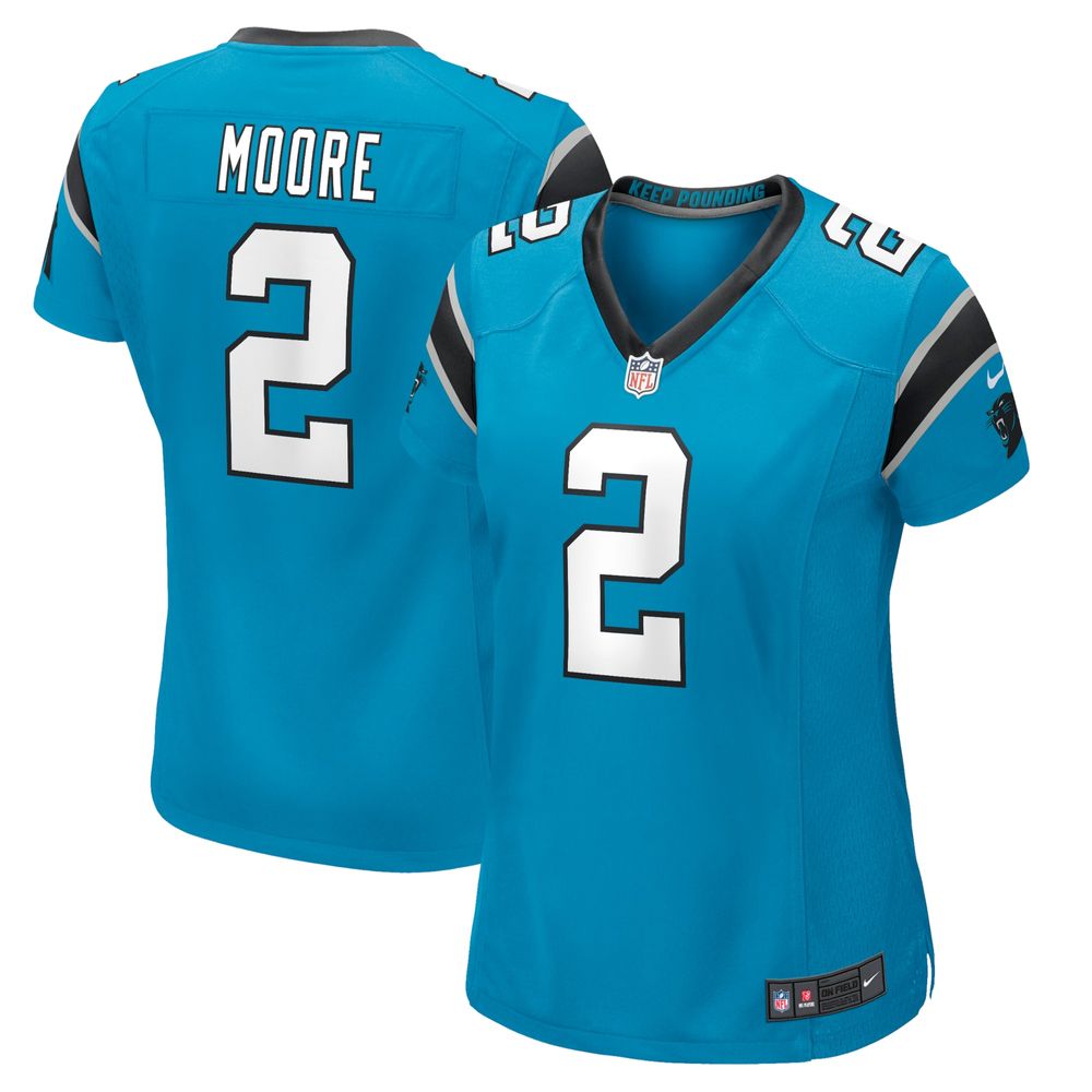 Women's Nike D.J. Moore Blue Carolina Panthers Game Jersey