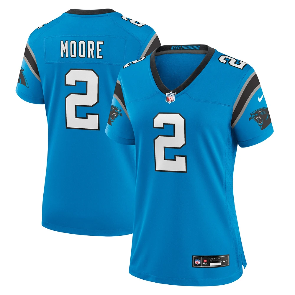 Women's Nike D.J. Moore Blue Carolina Panthers Player Jersey