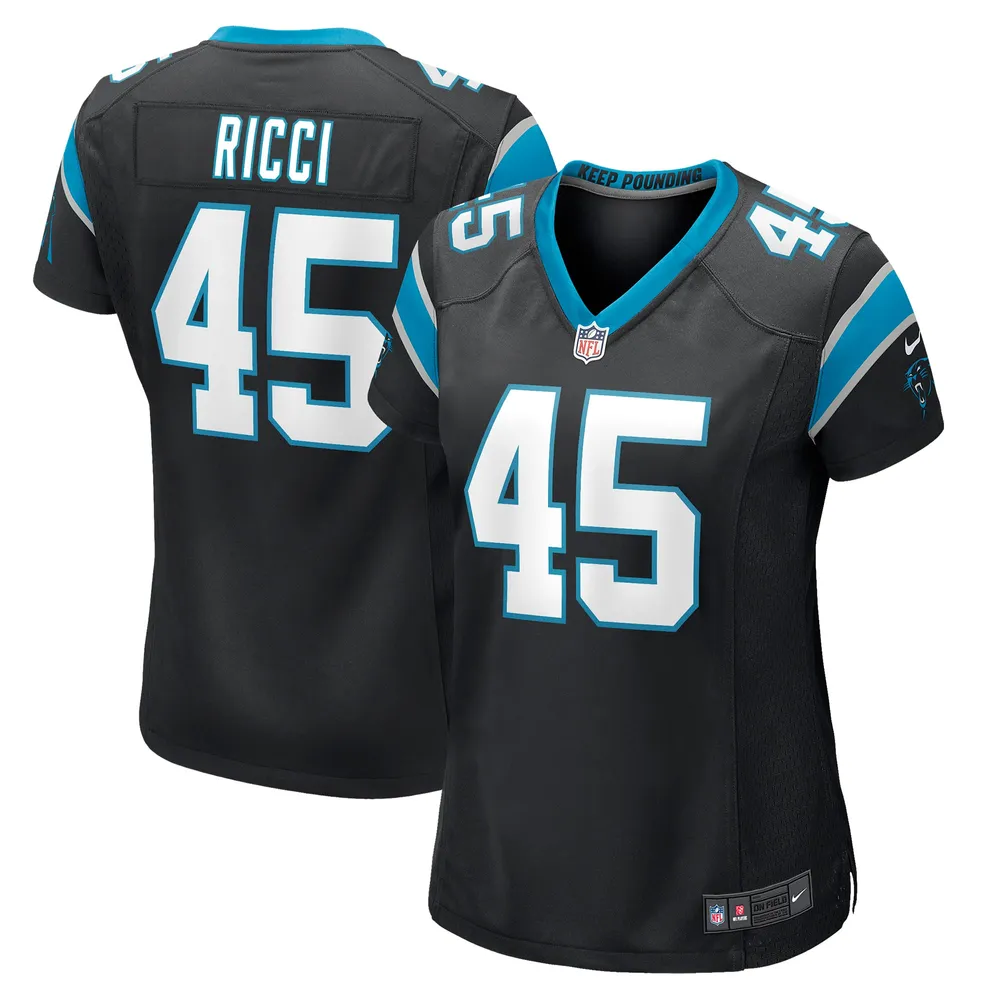 Men's Nike Ikem Ekwonu Black Carolina Panthers Player Game Jersey