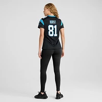 Women's Nike Hayden Hurst Black Carolina Panthers Game Player Jersey