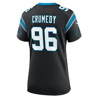 Maillot de match Nike Jaden Crumedy pour femme, noir, Carolina Panthers