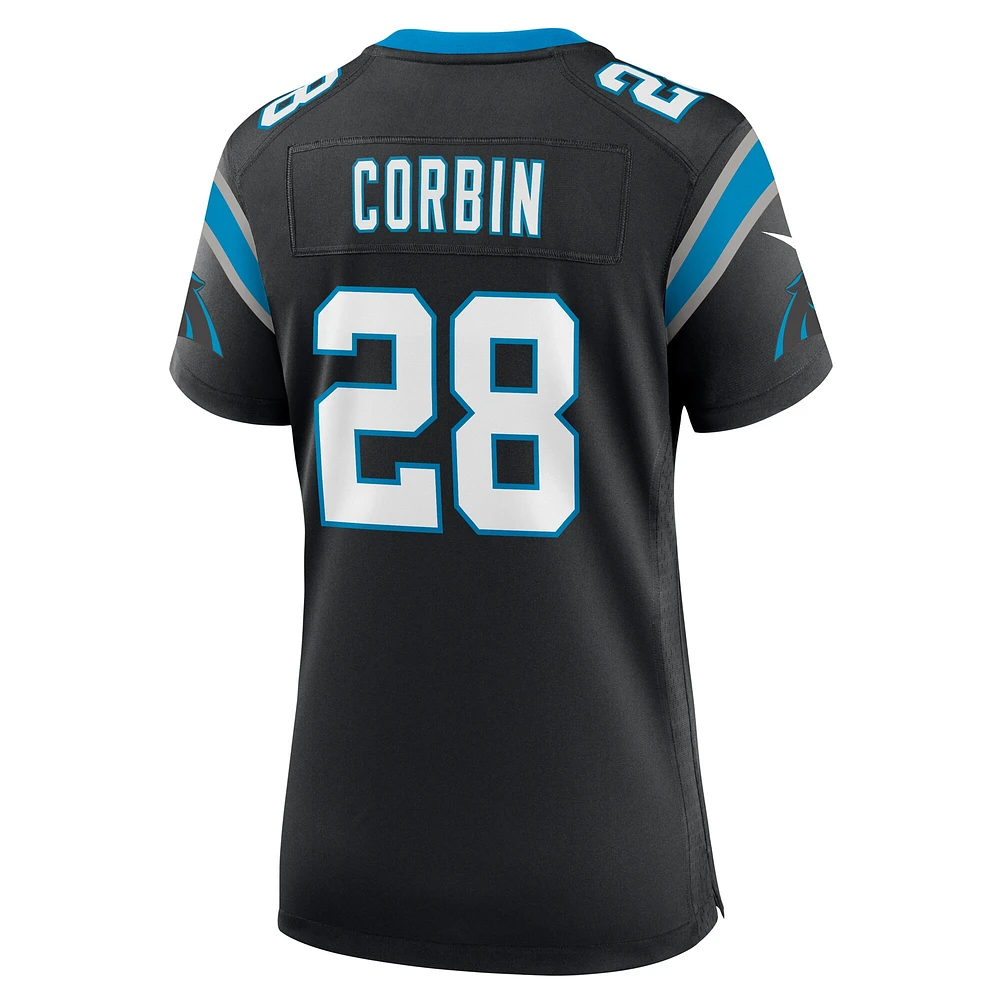 Women's Nike Jashaun Corbin  Black Carolina Panthers Team Game Jersey