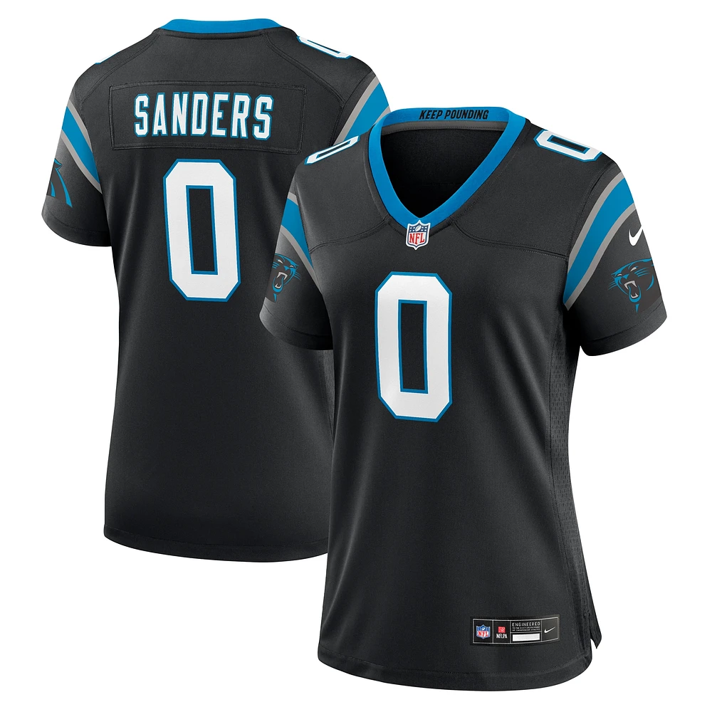 Maillot de match Nike Ja'Tavion Sanders pour femme, noir, Carolina Panthers