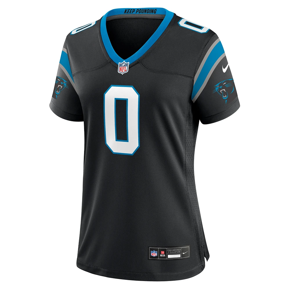 Maillot de match Nike Ja'Tavion Sanders pour femme, noir, Carolina Panthers