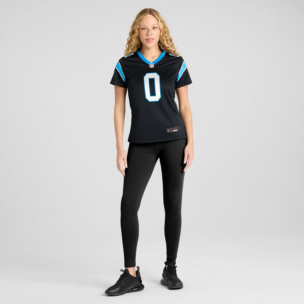 Maillot de match Nike Ja'Tavion Sanders pour femme, noir, Carolina Panthers