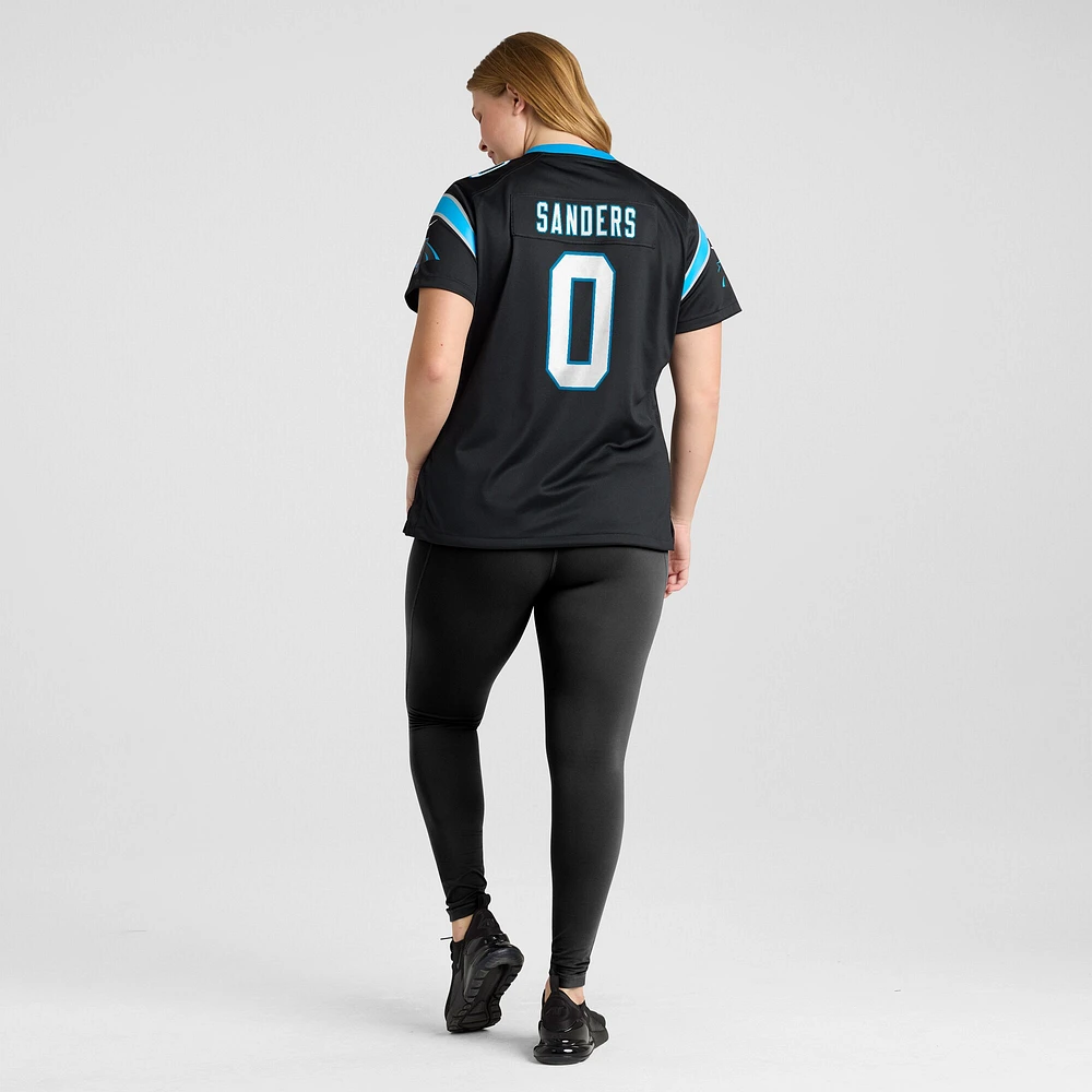 Maillot de match Nike Ja'Tavion Sanders pour femme, noir, Carolina Panthers