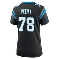 Maillot de match Nike Jayden Peevy pour femmes, noir, Carolina Panthers