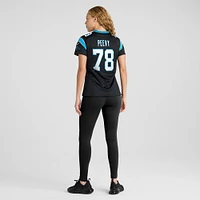 Maillot de match Nike Jayden Peevy pour femmes, noir, Carolina Panthers