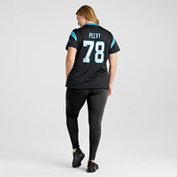 Maillot de match Nike Jayden Peevy pour femmes, noir, Carolina Panthers