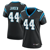 Women's Nike J.J. Jansen Black Carolina Panthers Team Game Jersey