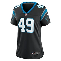 Maillot de match Nike Jon Rhattigan noir Carolina Panthers pour femme