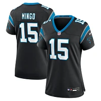 Maillot de match Nike Jonathan Mingo noir Carolina Panthers pour femme