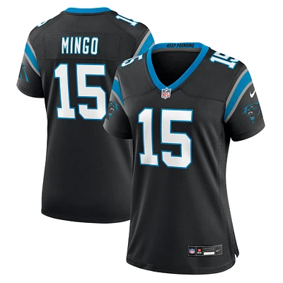 Maillot de match Nike Jonathan Mingo noir Carolina Panthers pour femme