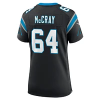 Maillot de match d'équipe Nike Justin McCray Black Carolina Panthers pour femme