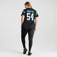 Maillot de match Nike Kamu Grugier-Hill noir des Panthers la Caroline pour femme